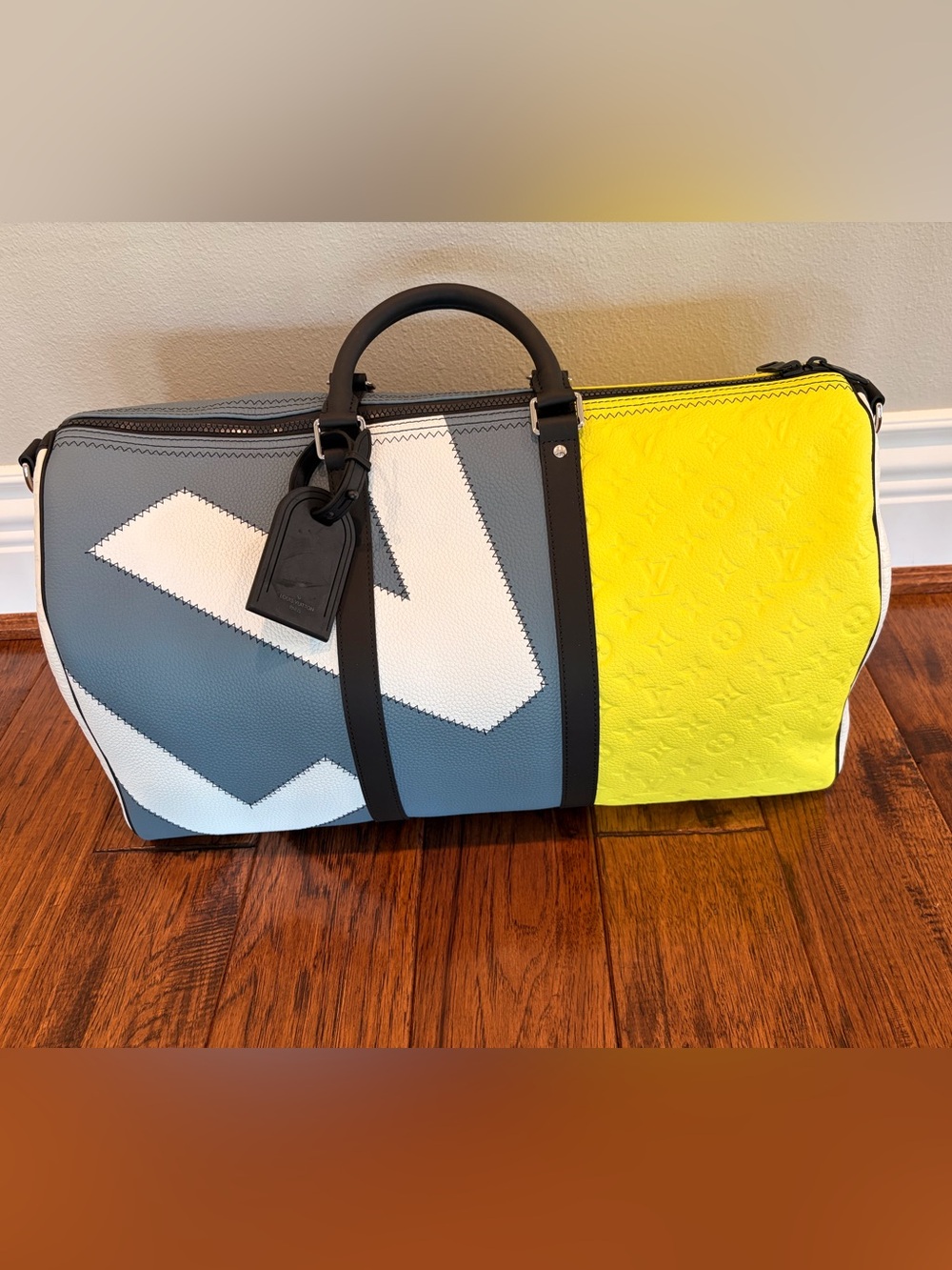 Louis Vuitton Keepall Bandoulière 50 from Virgil Abloh Patchwork collection